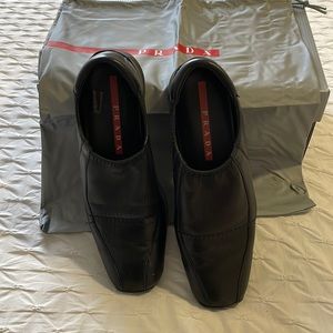 Black Prada loafers